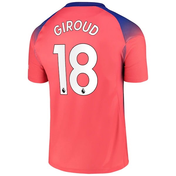 Camiseta Chelsea NO.18 Giroud 3ª Kit 2020 2021 Naranja